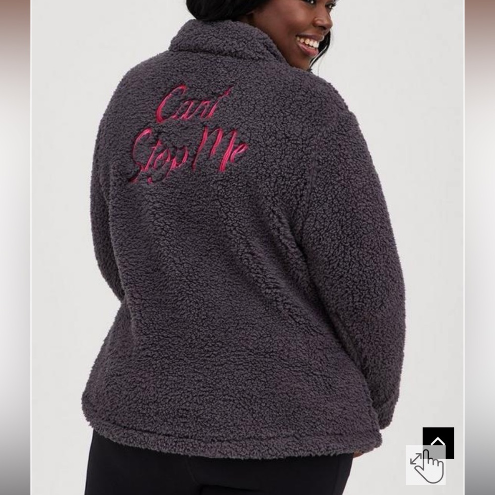 Torrid Half Zip Sherpa